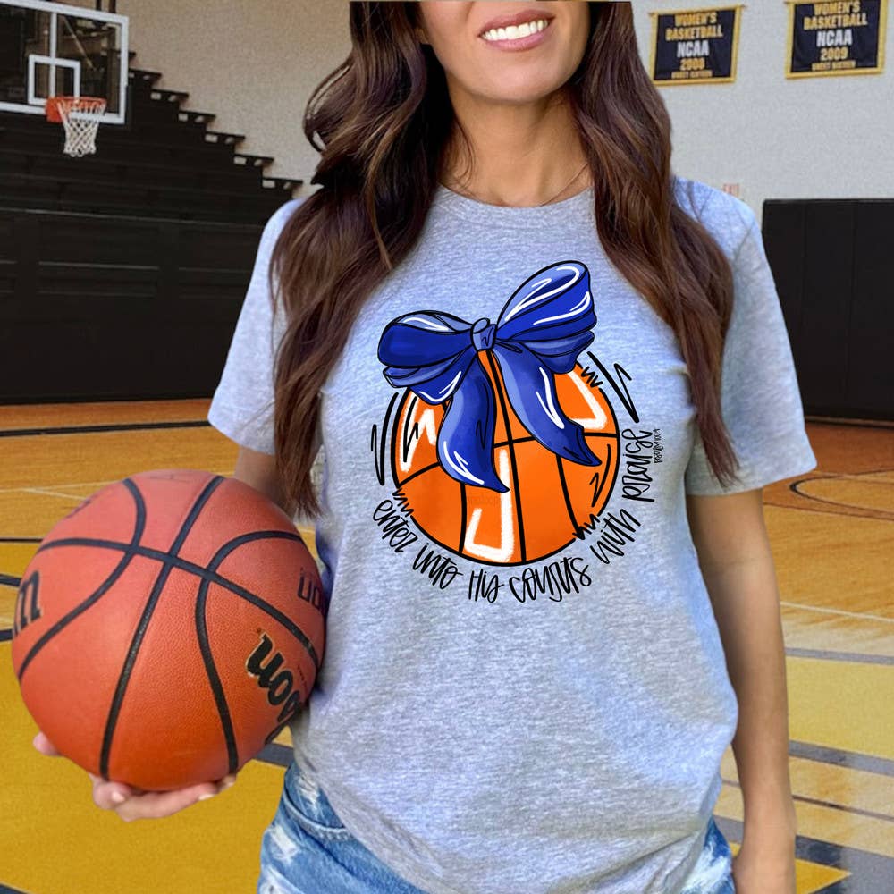 Enter His Courts Basketball DTF Heat Transfer: Adult