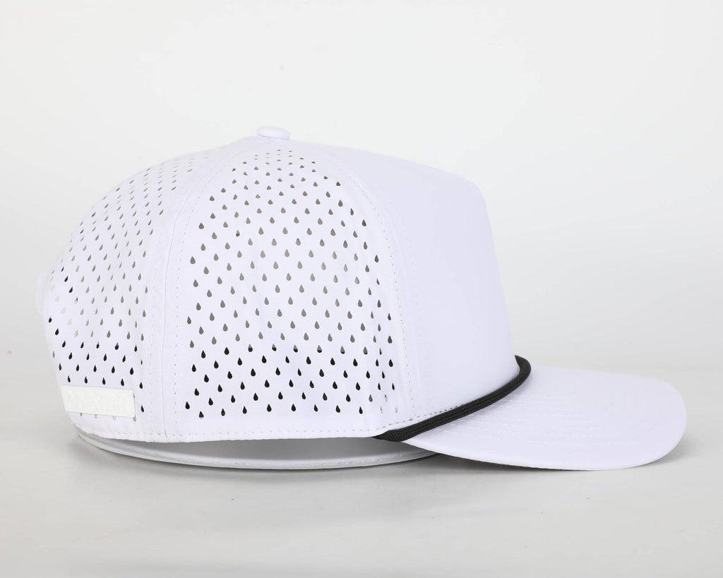The Destroyer Performance Golf Rope Hat: White