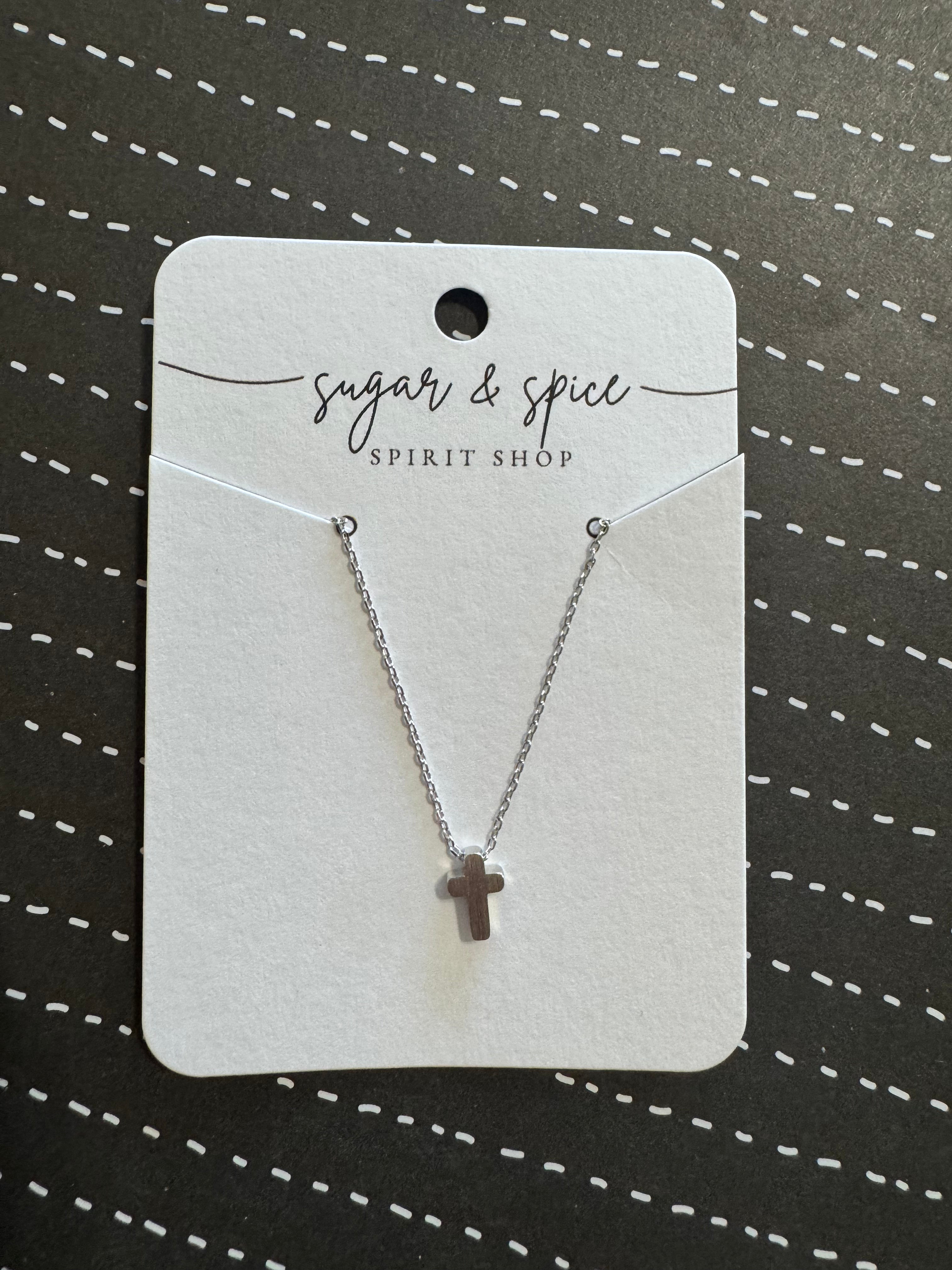 Mini Cross Pendant Necklace