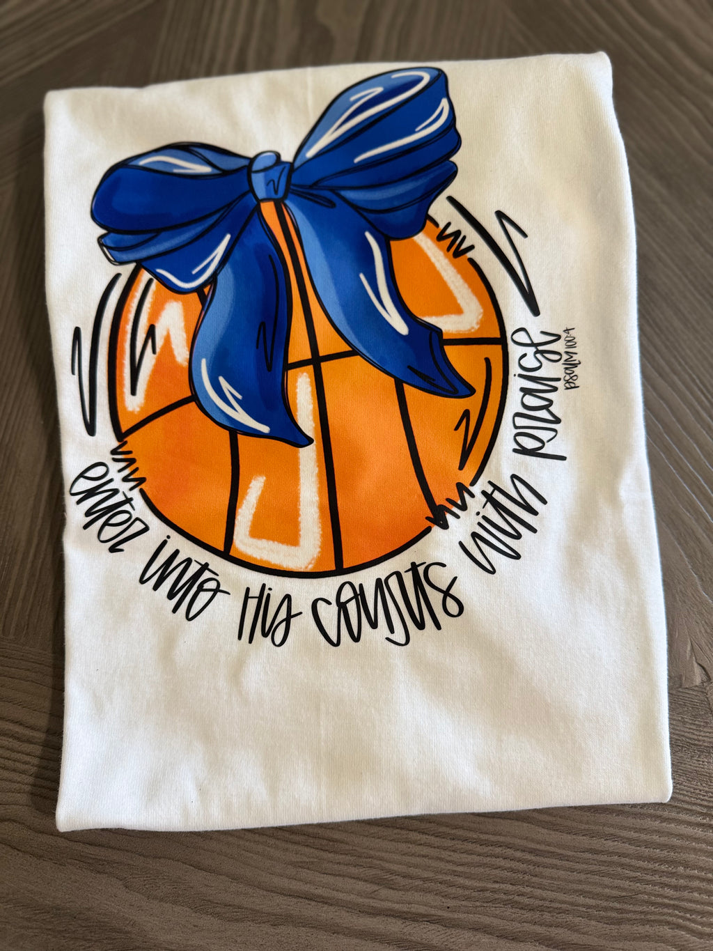 Enter His Courts Basketball Tee