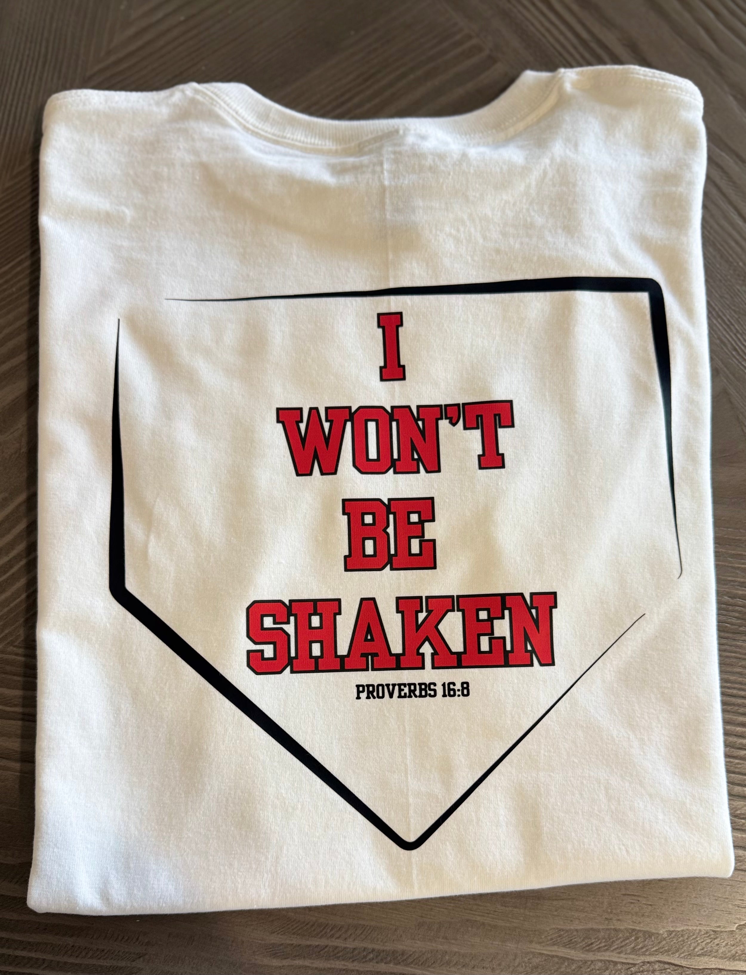 Unshaken Baseball Tee