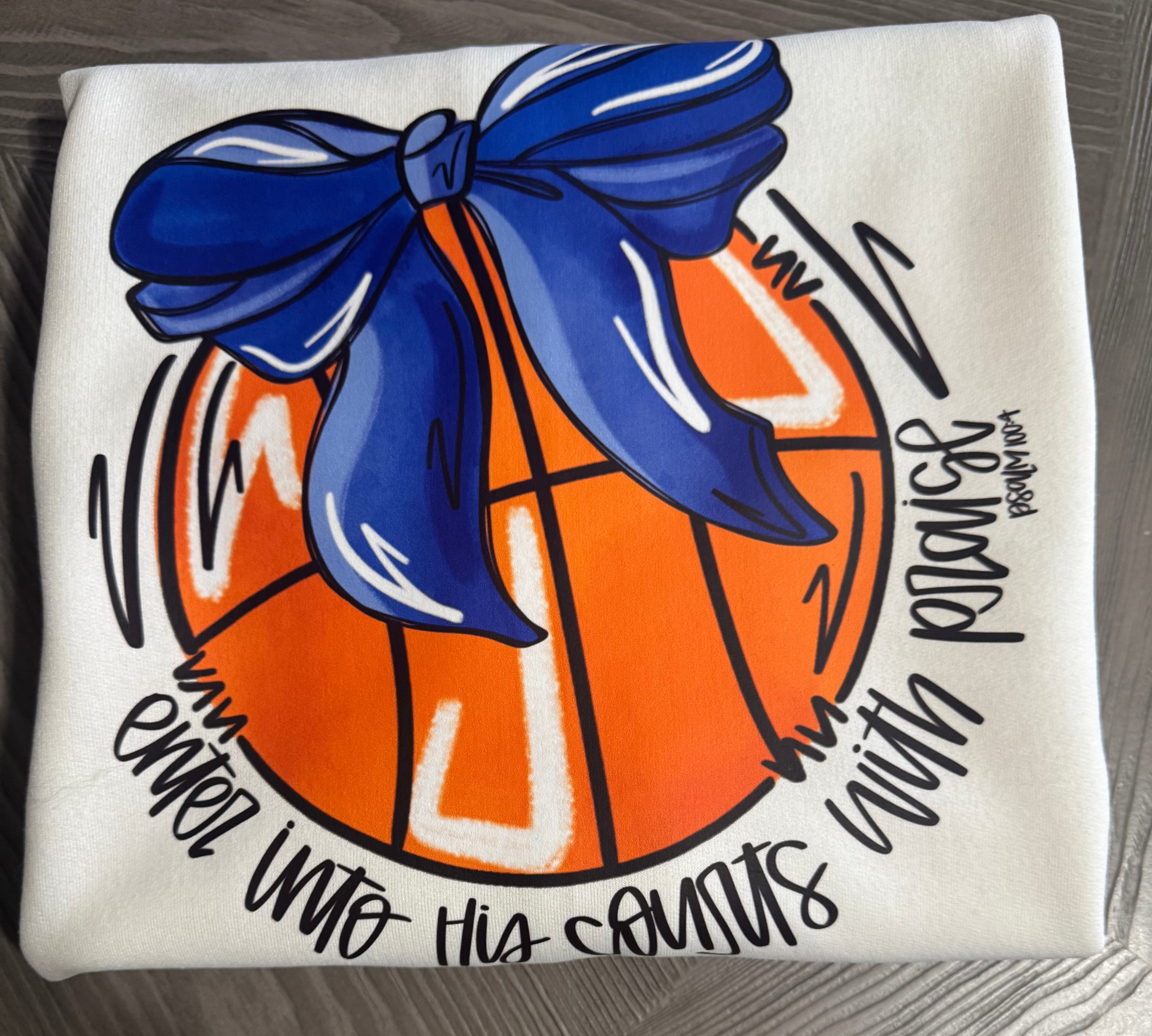 Enter his Courts with Praise Sweatshirt