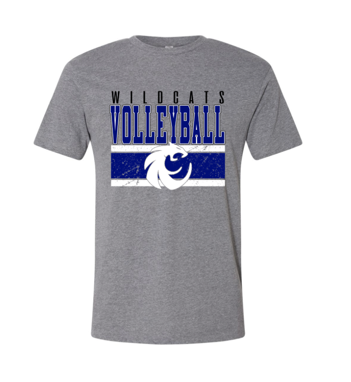 Distressed Lines Volleyball Shirt