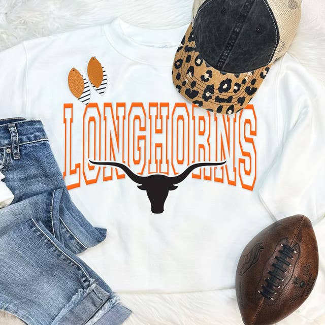 Longhorn Orange PUFF Sweatshirt