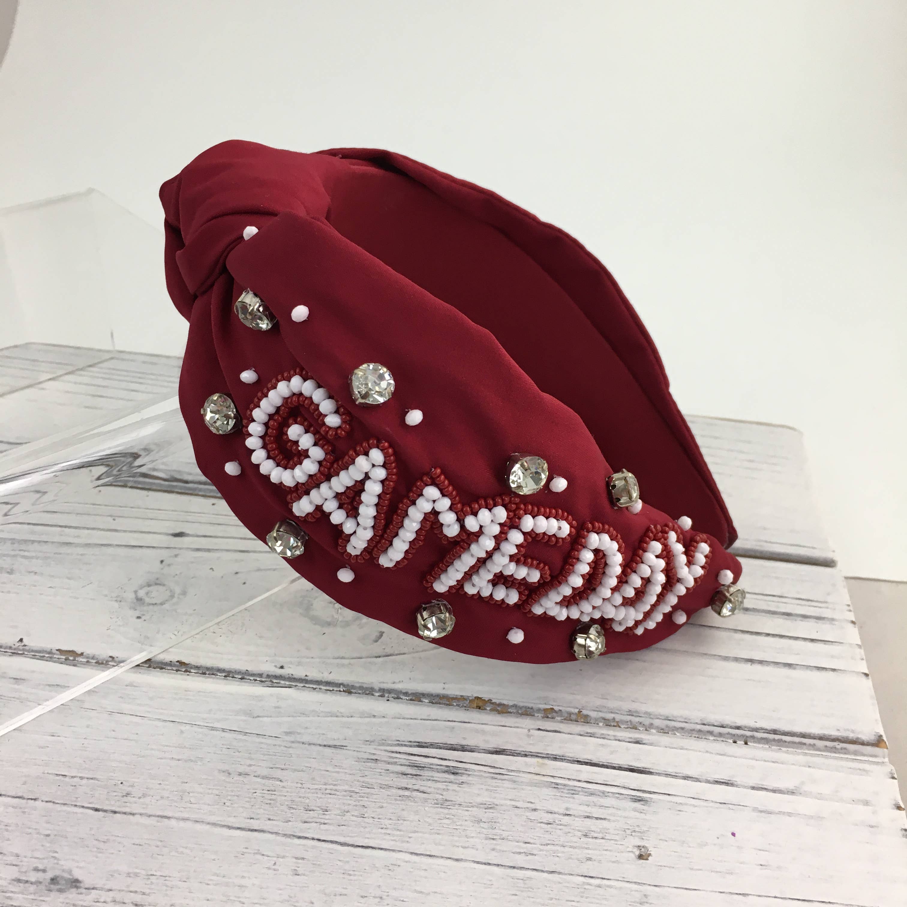 Beaded GAMEDAY knot headband