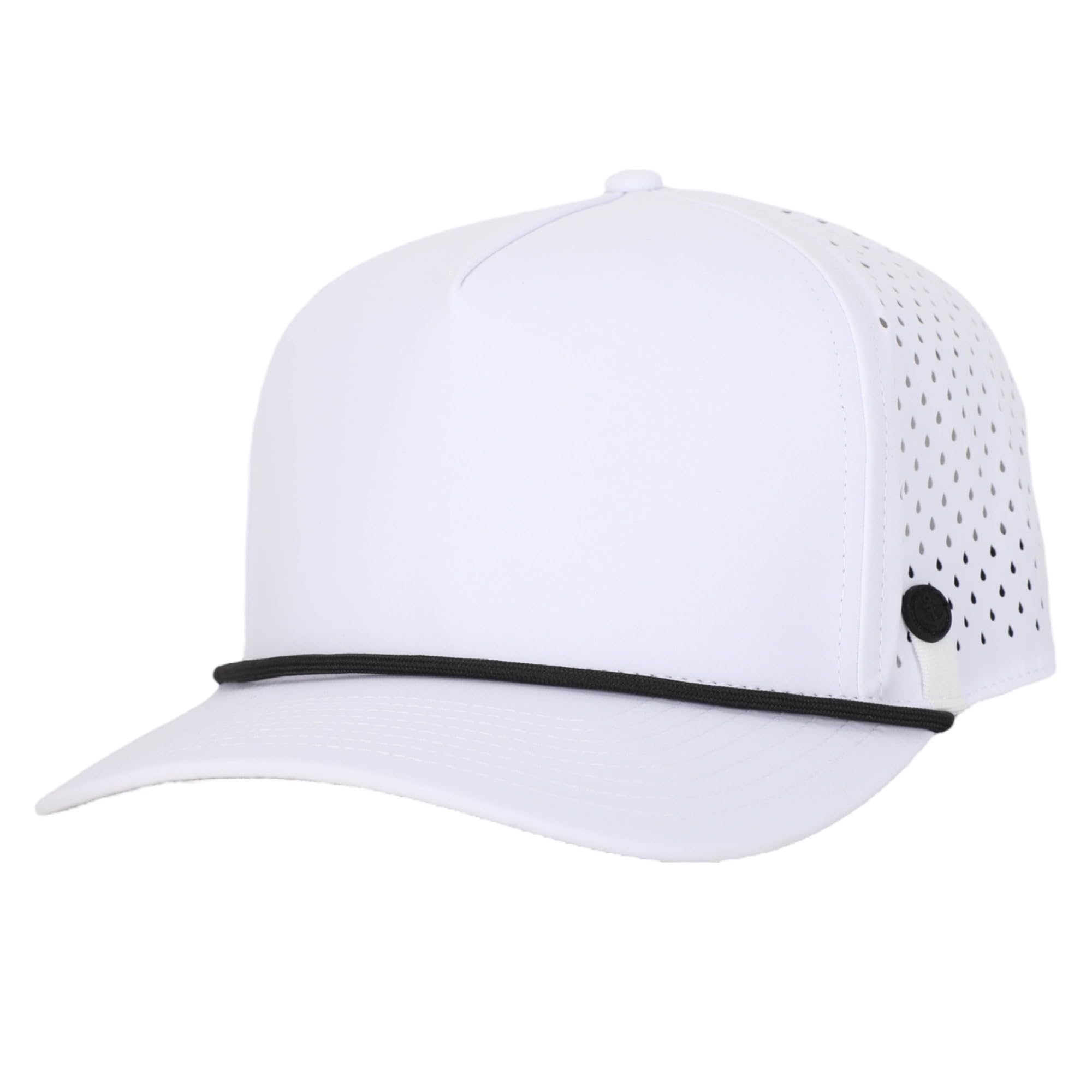 The Destroyer Performance Golf Rope Hat: White